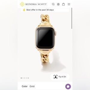 Kendra Scott Gold Chain Bracelet for Smartwatch